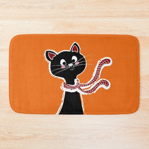 Item preview, Black Cat Long Neck Orange designed and sold by ranadigipaint.