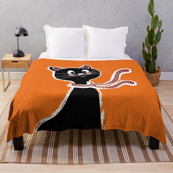 Item preview, Black Cat Long Neck Orange designed and sold by ranadigipaint.