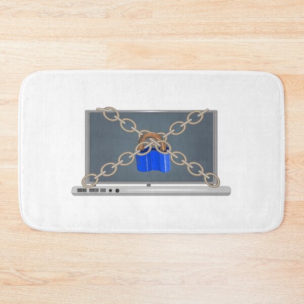 Item preview, Lock with chain around laptop. designed and sold by Kajaniko.