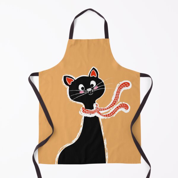 Item preview, Black Cat Long Neck Yellow designed and sold by ranadigipaint.