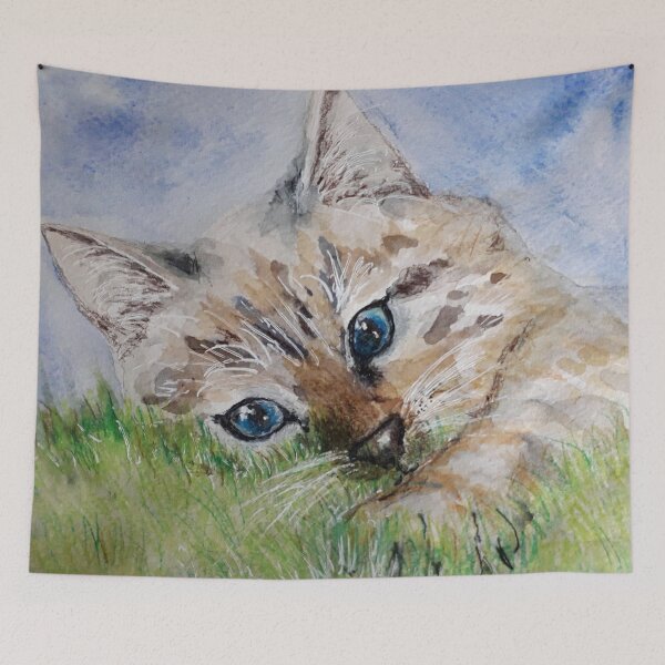 Item preview, Blue Eyed Kitty designed and sold by wildseadesign.