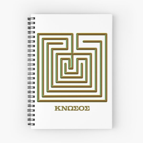 Item preview, Seven-course labyrinth design from Minoan coin designed and sold by Happy Puppy Print On Demand.