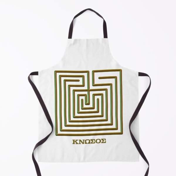 Item preview, Seven-course labyrinth design from Minoan coin designed and sold by Happy Puppy Print On Demand.