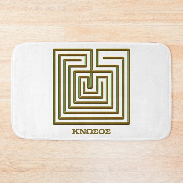 Item preview, Seven-course labyrinth design from Minoan coin designed and sold by Happy Puppy Print On Demand.