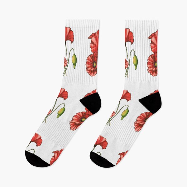 Item preview, Amapolas rojas brillantes dibujadas a mano designed and sold by NataBold.