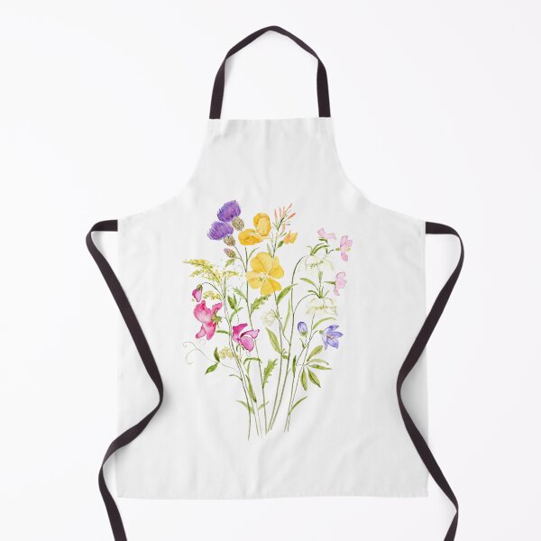 Item preview, hand painted pink yellow white and purple wildflower 2020 designed and sold by SelenePaintings .