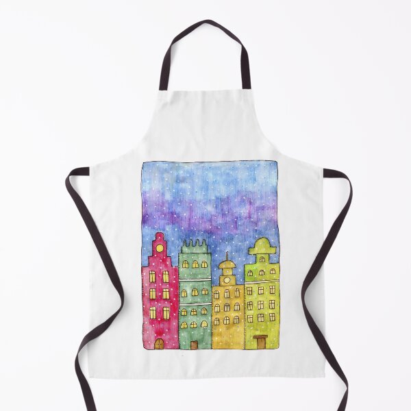 Item preview, Watercolor city. Old buildings designed and sold by leffka.