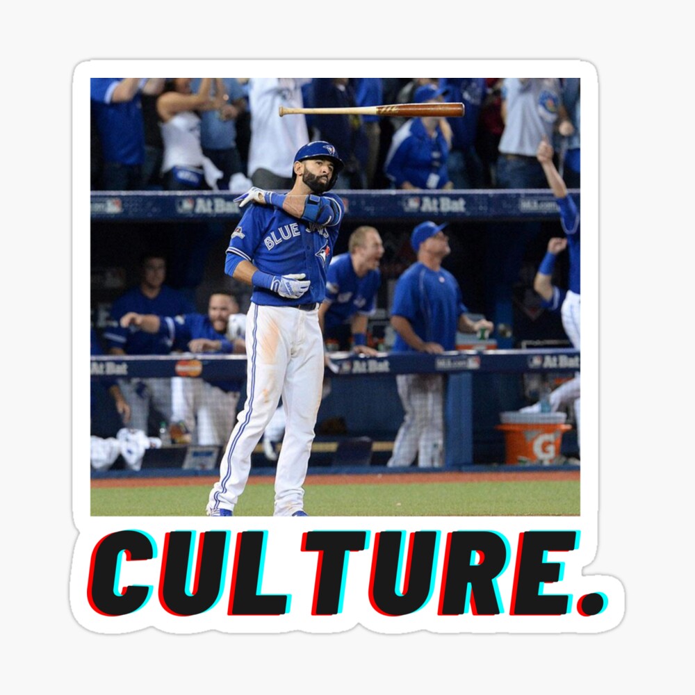 Jose bautista bat flip Sticker for Sale by frankkrupa