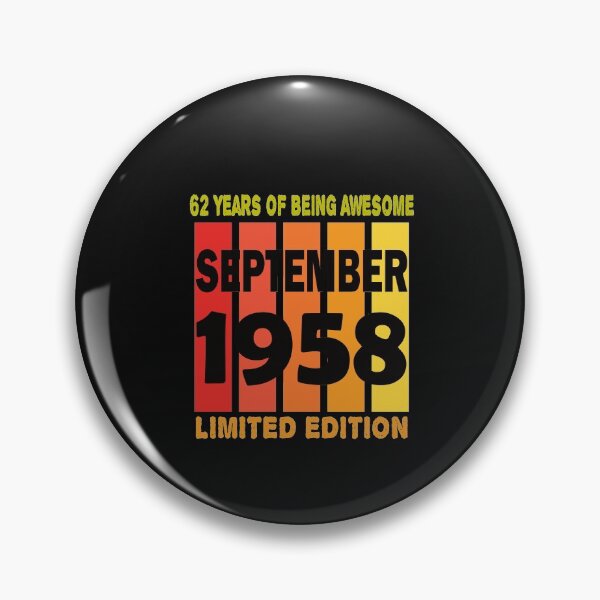 Item preview, 62th Birthday Gift Retro Vintage 62 Years Old Gifts September 1958  designed and sold by Sarah38.