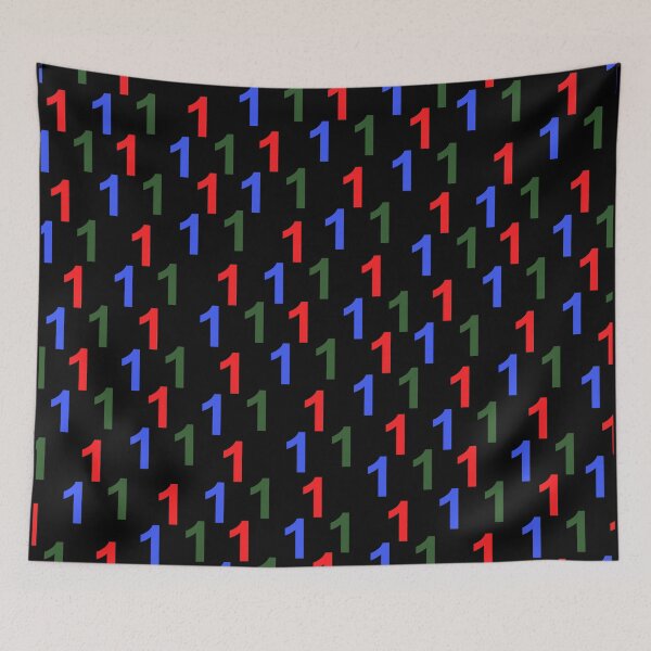 Item preview, colorful number print, 1, birthday, anniversary designed and sold by Kirei-Lily.