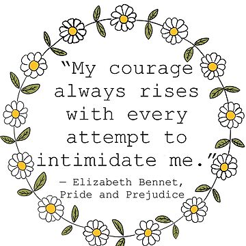 Artwork thumbnail, Elizabeth Bennet Quote by Dollfacedesign