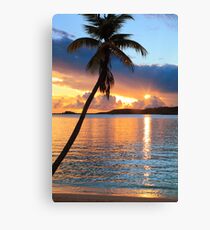 Tropical Sunset St. Thomas Canvas Print