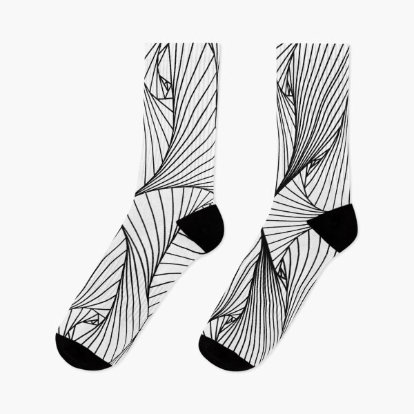 Item preview, Zentangle optical illusion pattern in black designed and sold by violetcho.