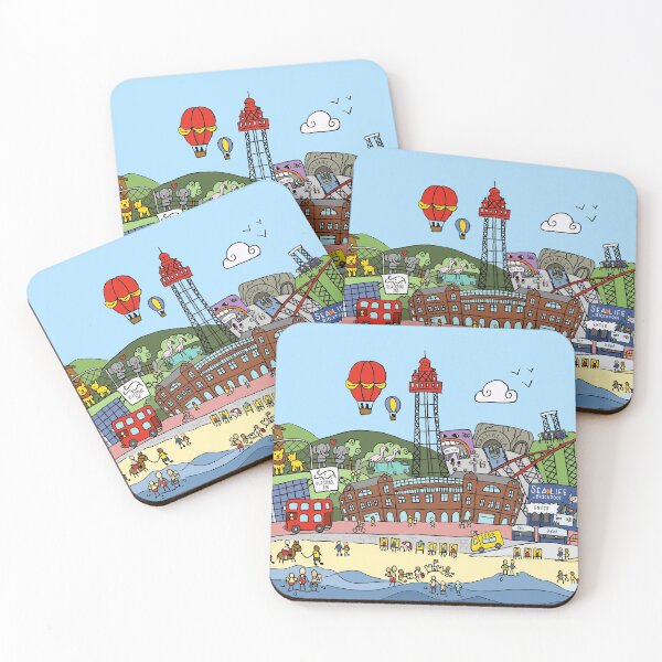 Item preview, Doodle Style Blackpool Illustration designed and sold by LouiseFranksArt.