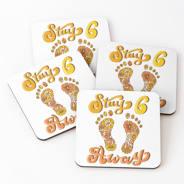 Item preview, Stay 6 Feet Away Boho Stay Away Social Distancing 60s 70s Flower Power designed and sold by DoubleBrush.