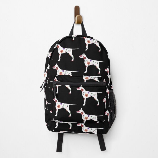 Item preview, doberman silhouette flower pattern for dog lovers  designed and sold by cathelkav.