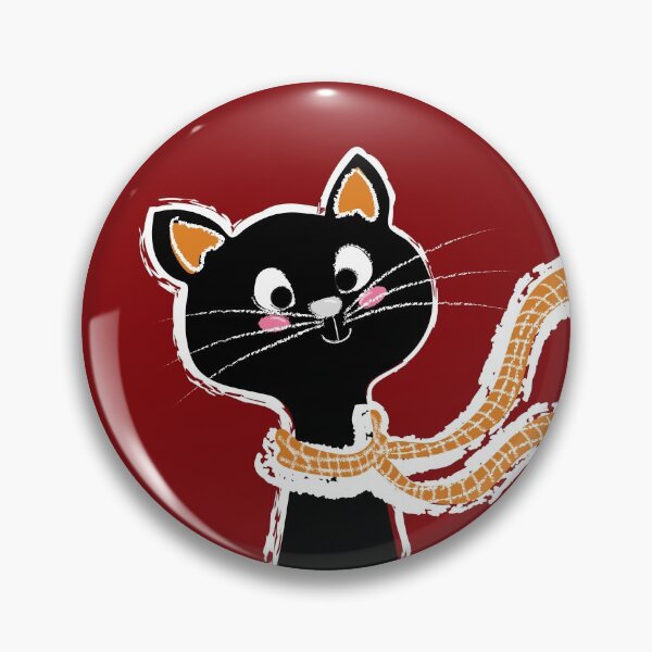 Item preview, Black Cat Long Neck Red designed and sold by ranadigipaint.