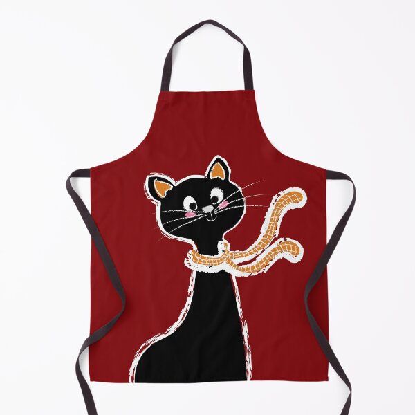 Item preview, Black Cat Long Neck Red designed and sold by ranadigipaint.