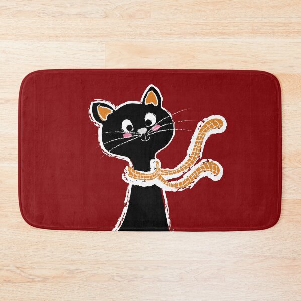 Item preview, Black Cat Long Neck Red designed and sold by ranadigipaint.