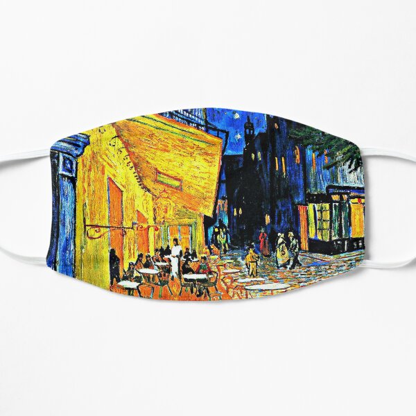 Van Gogh - Cafe Terrace, Place du Forum, Arles Flat Mask