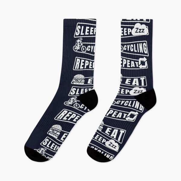 Item preview, Eat sleep cycling repeat typography designed and sold by Almanshah.