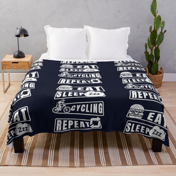 Item preview, Eat sleep cycling repeat typography designed and sold by Almanshah.
