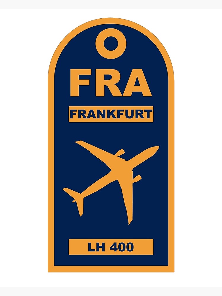 "Frankfurt Airport and Lufthansa Airlines Luggage Tag" Photographic