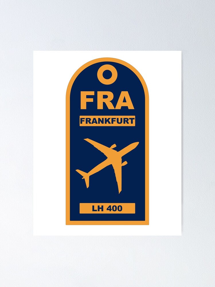 Frankfurt Airport and Lufthansa Airlines Luggage Tag