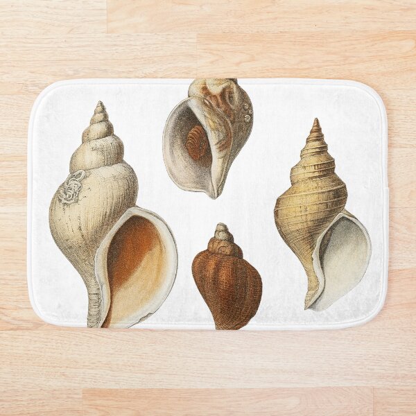 White Molluscs of the Northern Seas Bath Mat