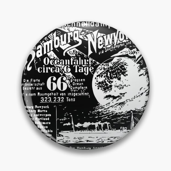 Item preview, Hamburg to America Transatlantic Advertisement 1895  designed and sold by yisela.