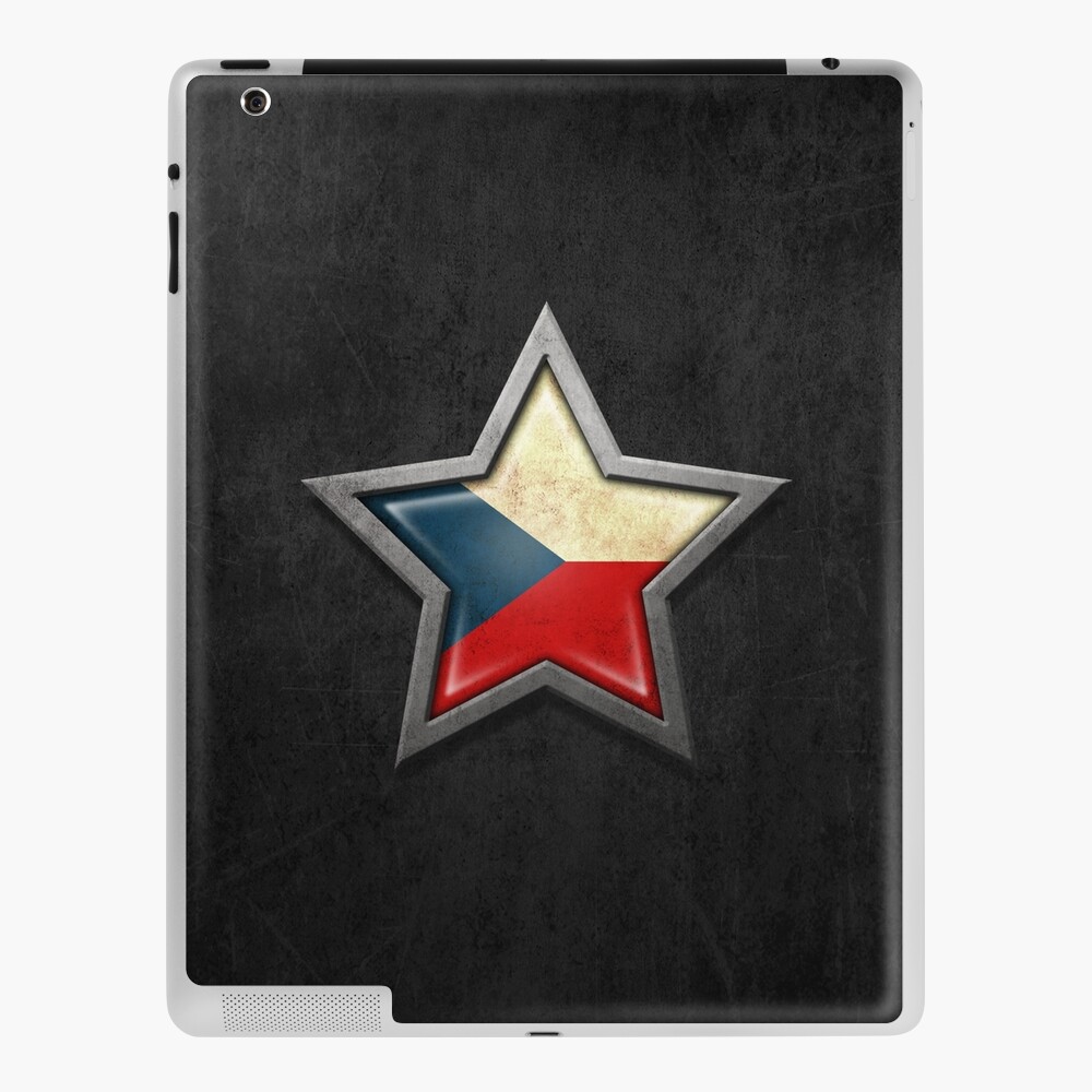 czech republic flag with star