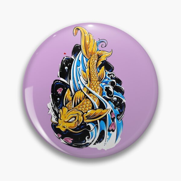 Item preview, Japanese koi jumping designed and sold by Rakos-Merch.