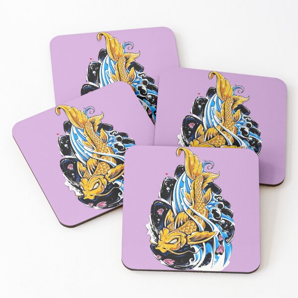 Item preview, Japanese koi jumping designed and sold by Rakos-Merch.