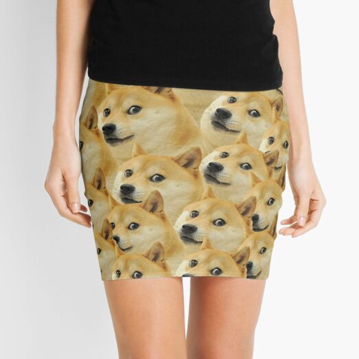 Doge Mini Skirts Redbubble - dogey dogs roblox