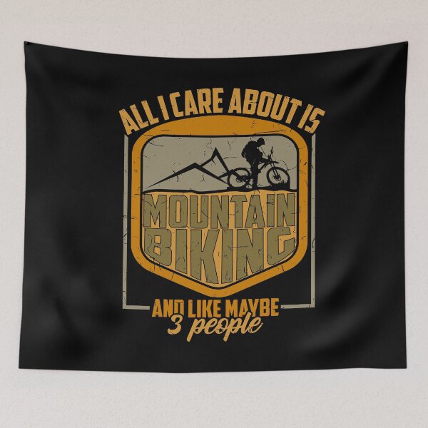 Item preview, All I Care Is Mountain Biking And Maybe 3 People Gift designed and sold by biNutz.
