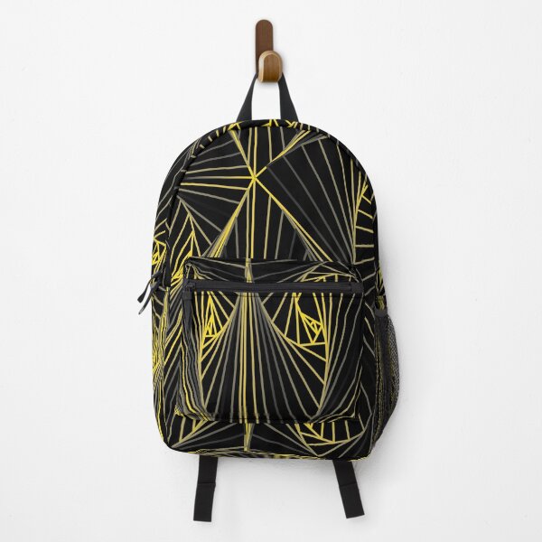 Item preview, Cool and classy zentangle optical illusion pattern in black and yellow designed and sold by violetcho.