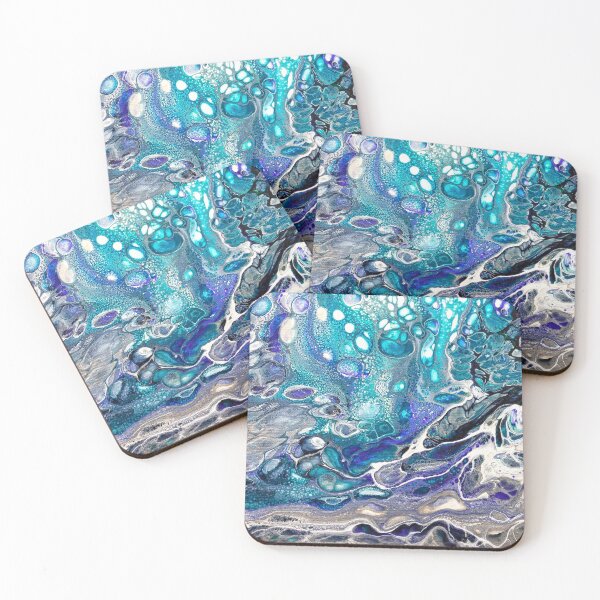 Item preview, Abstract Oil Painting - Blue designed and sold by ManyaMalhotra.
