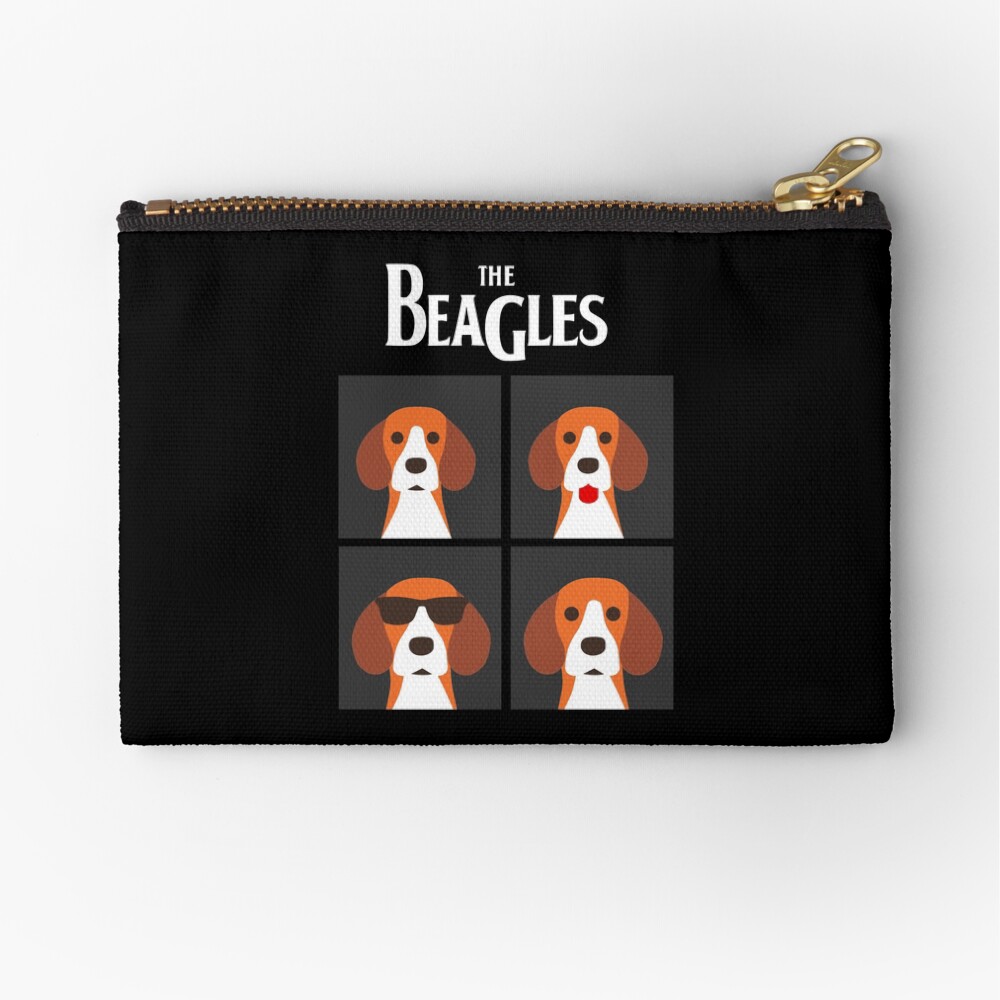 the beagles black Zipper Pouch