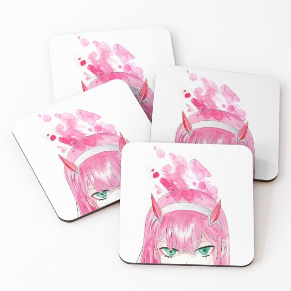 Item preview, Zero Two Minimalist Watercolor Painting designed and sold by tangsprellart.