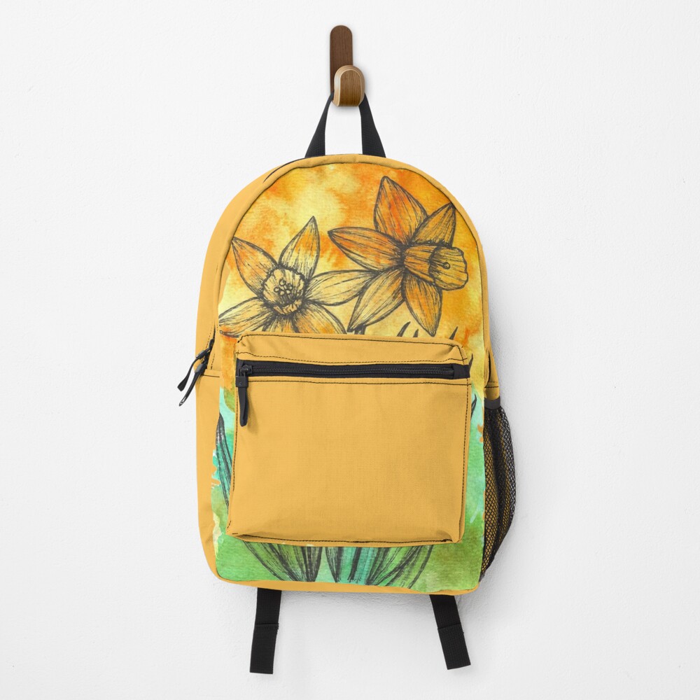 yellow flower backpack