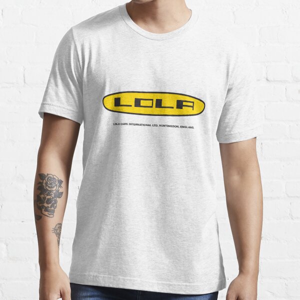 Lola Racing cars 1960's logo - with original factory address  Essential T-Shirt