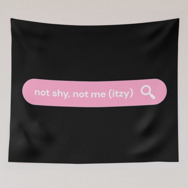 Item preview, ITZY Not Shy Lyrics Pink Print designed and sold by kirstenovich.