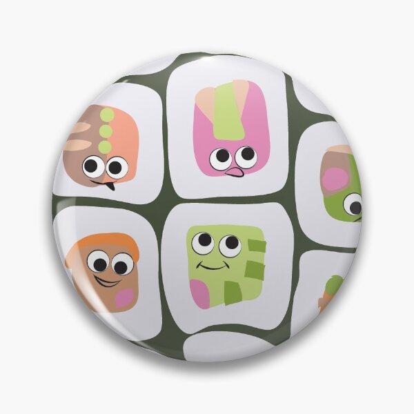 Item preview, Squished Kawaii Sushi designed and sold by Colour Angel by KV.