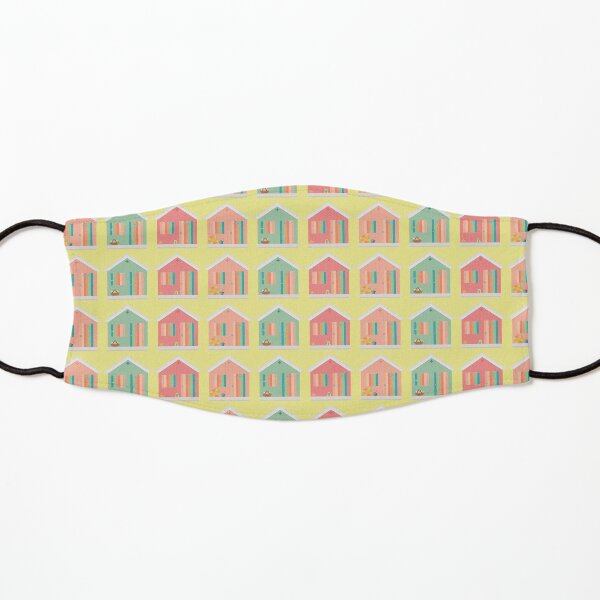 Summer Beach Huts Kids Mask