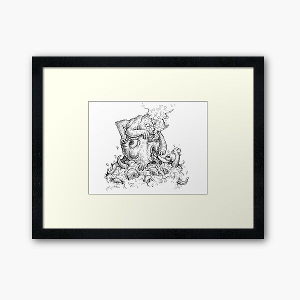 Sloth and Octo Framed Art Print