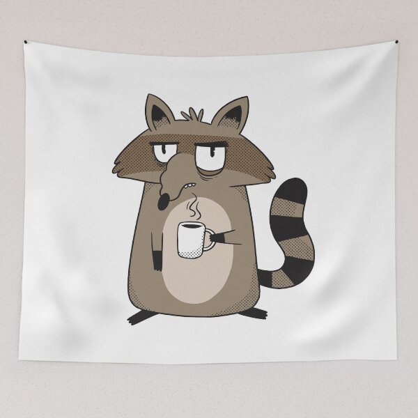 Item preview, Grumpy raccoon designed and sold by DerSenat.