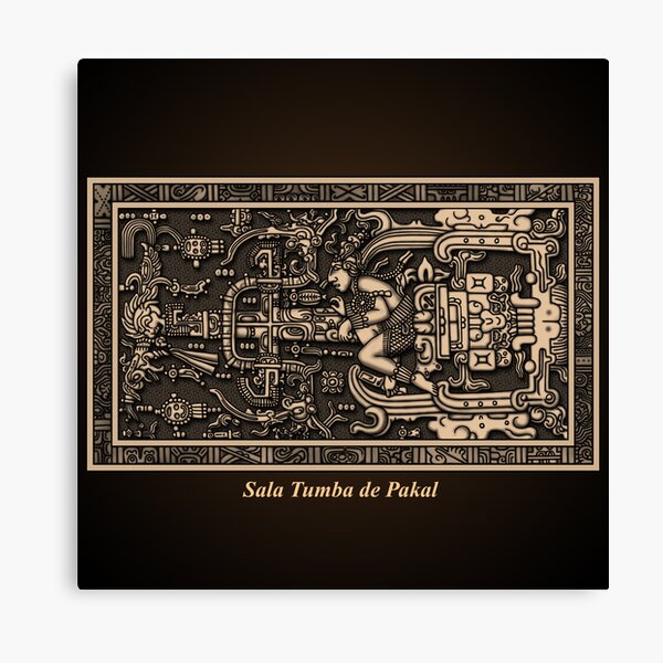 Sala Tumba de Pakal Canvas Print