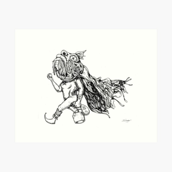 Bucket Foot Art Print