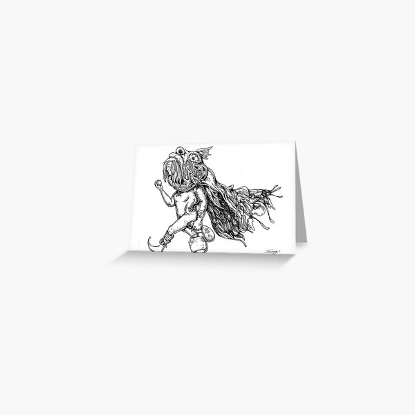 Bucket Foot Greeting Card