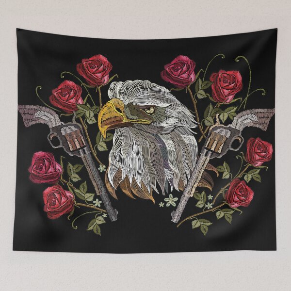 Item preview, Embroidery eagle head  designed and sold by urbanstore69.